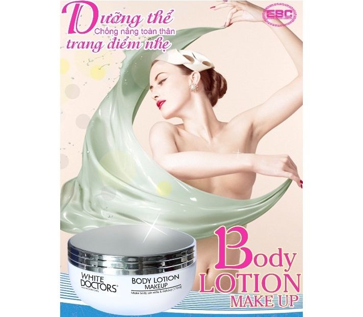 Bộ Đôi Dưỡng Trắng Da Toàn Thân Ngày Và Đêm White Doctors - Body Lotion Makeup & White Body Lotion