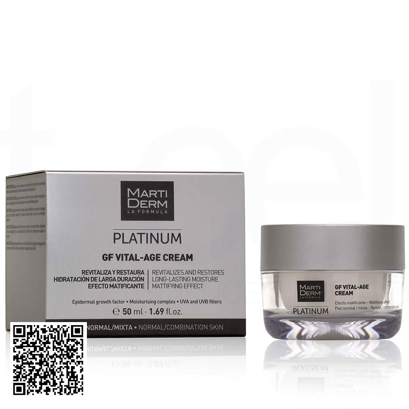 Kem Dưỡng Chống Lão Hóa MartiDerm Platinum GF Vital Age Cream normal/mixed Skin Tây Ban Nha 50ml