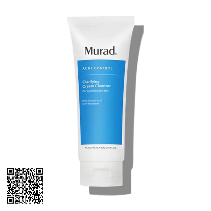 Kem Rửa Mặt Murad Acne Control Clarifying Cream Cleanser Mỹ 200ml