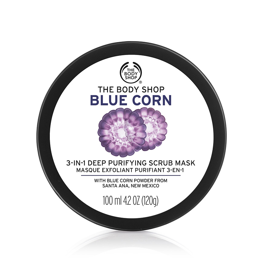 Măt Nạ 3 In 1 Tẩy Tế Bào Chết The Body Shop Blue Corn