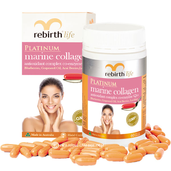 Platinum Marine Collagen Rebirth Life - Viên Uống Collagen Cao Cấp Của Úc