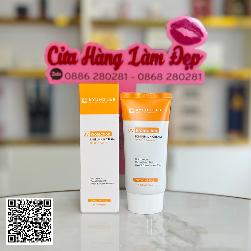 Kem Chống Nắng Nâng Tone Kyung Lab UV Protection Tone Up Sun Cream SPF50+ PA++++ Từ Hàn Quốc 50ml