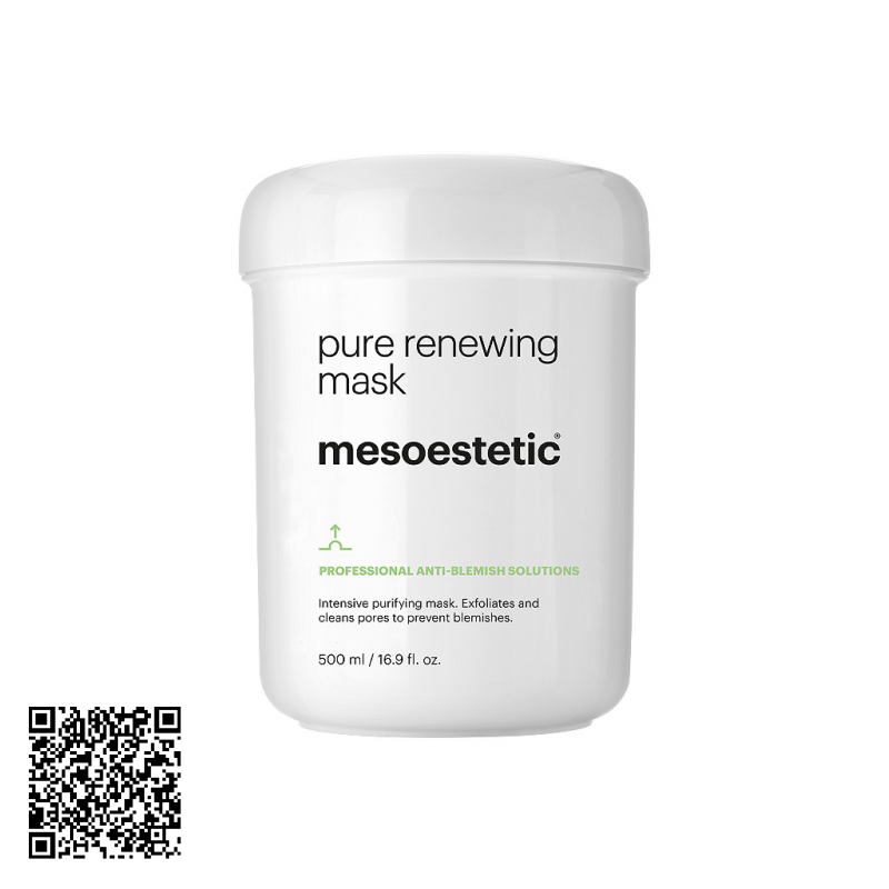Mặt Nạ Làm Sạch Giảm Viêm Mesoestetic Anti-Blemish Solutions Pure Renewing Mask Từ Tây Ban Nha 500ml