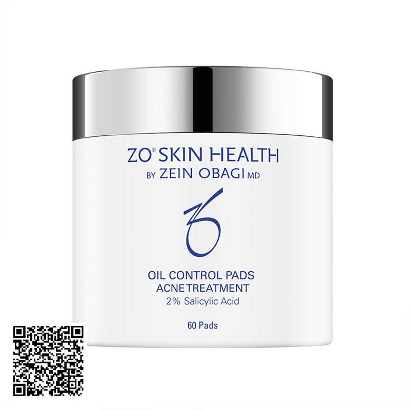 Miếng Tẩy Tế Bào Chết, Trị Mụn ZO Skin Health Oil Control Pads Acne Treatment Của Mỹ 60 Miếng