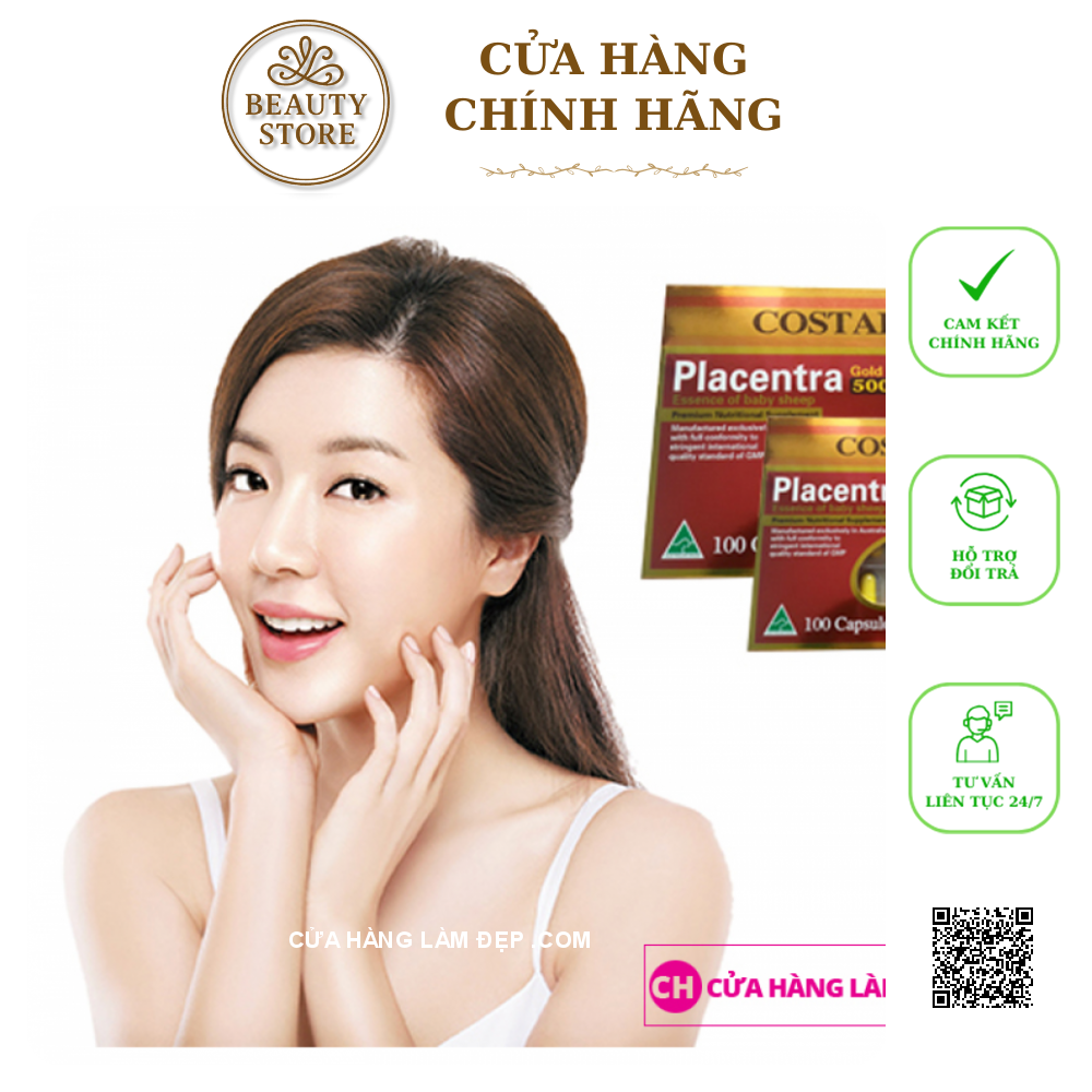 Cừu Costar Placenta Essence Of Baby Sheep Gold Plus (50000mg X 100 Viên)