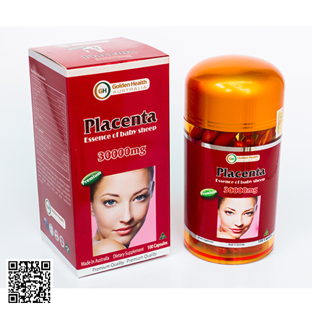 Nhau Thai Cừu GOLDEN HEALTH (30000mg X 100 Viên)