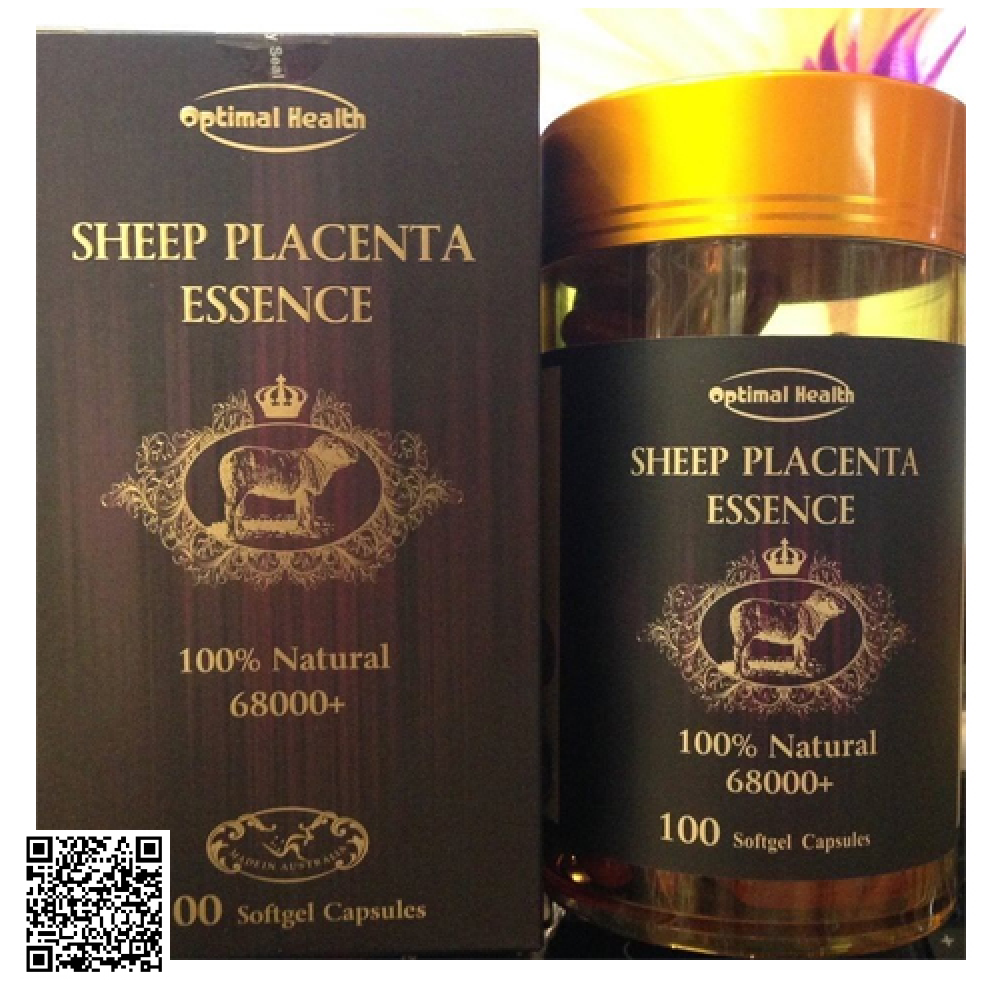 Nhau Thai Cừu Optimal Health Sheep Placenta Essence 68000mg (100 Viên)