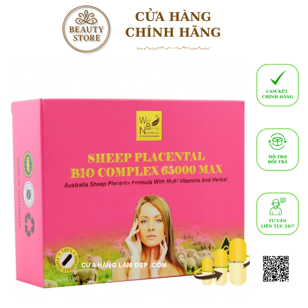 Cừu Maxi 65000mg Max Sheep Placental Bio Complex (100 Viên)