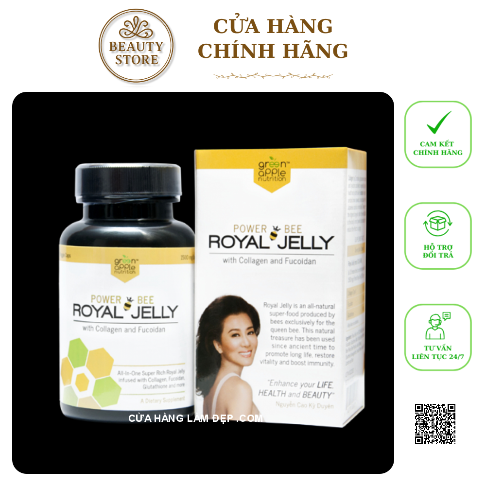 Sữa Ong Chúa Kỳ Duyên Power Bee Của Green Apple Nutrition 60 Viên