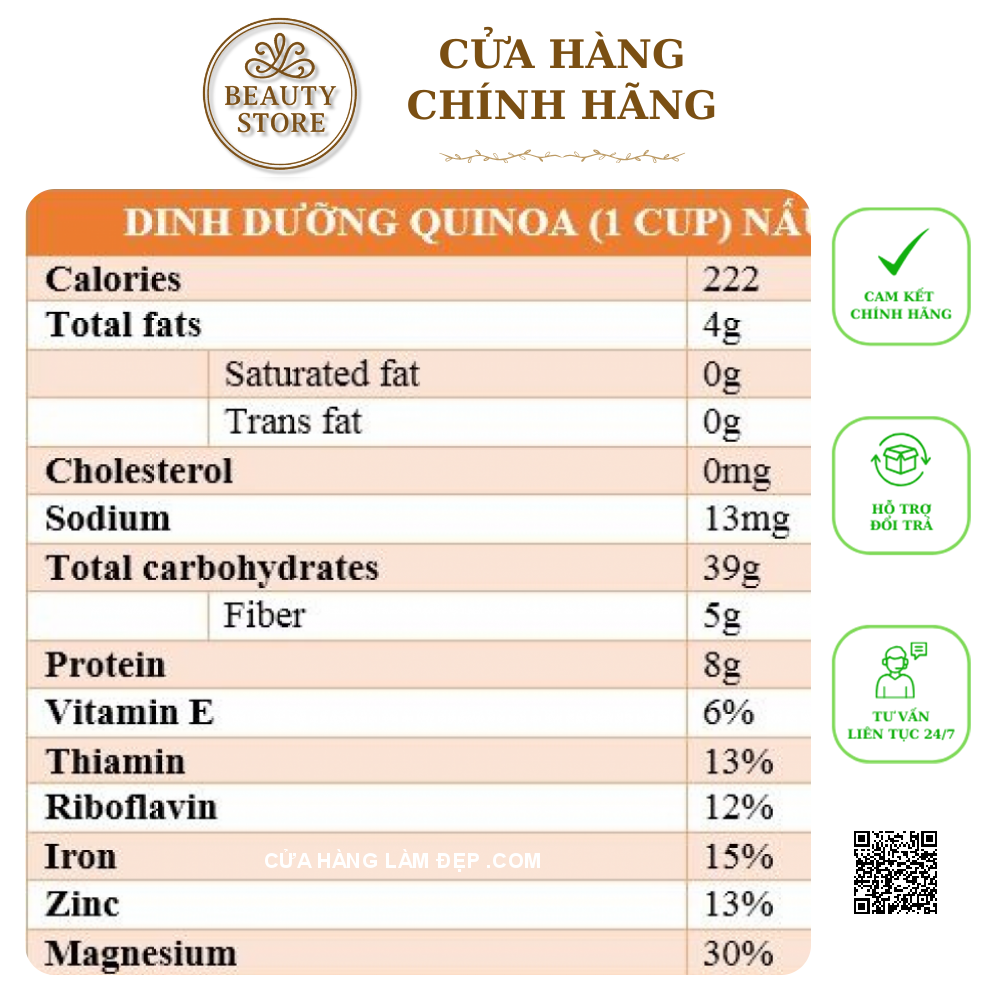 Hạt Diêm Mạch Organic Quinoa Của Úc Absolute Organic (1kg)