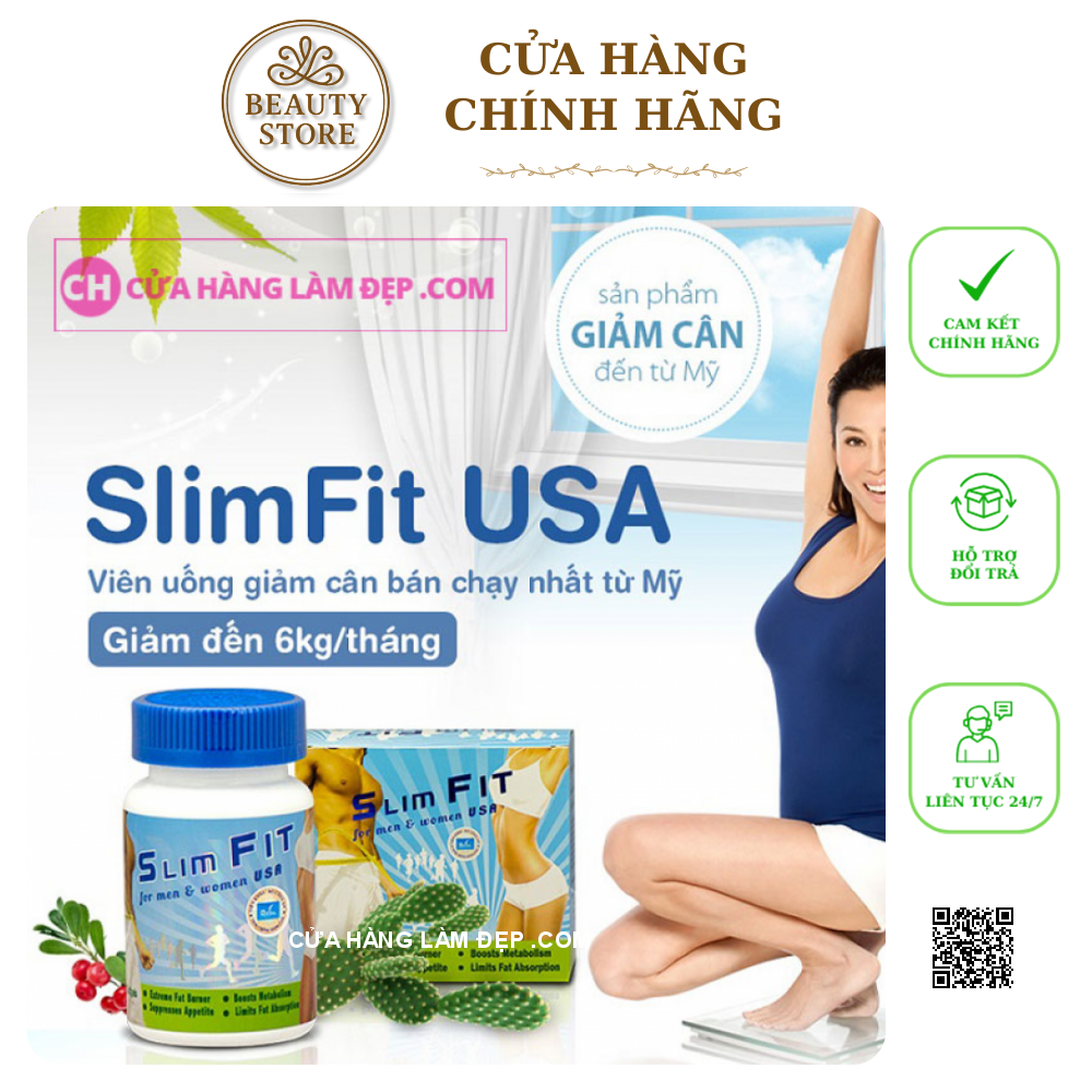 Viên uống giảm cân SLIMFIT USA MẪU MỚI VỀ 2019