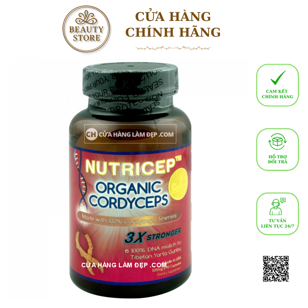Đông Trùng Hạ Thảo Nutricep Organic Cordyceps - Kỳ Duyên House