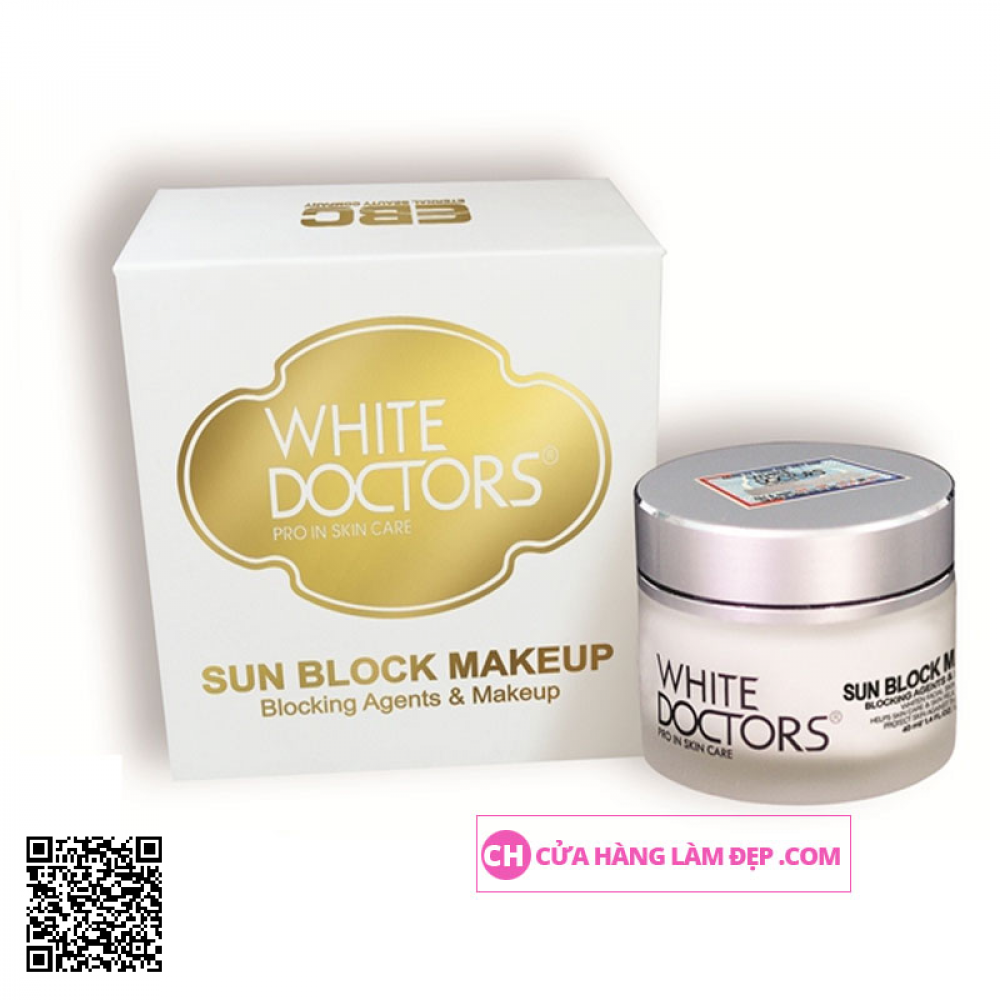 Kem Trang Điểm Trắng Da Mặt Siêu Chống Nắng White Doctors Sun Block Makeup