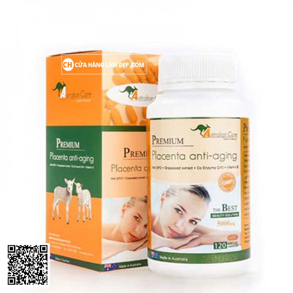 VIÊN UỐNG NHAU THAI CỪU PREMIUM PLACENTA ANTI-AGING