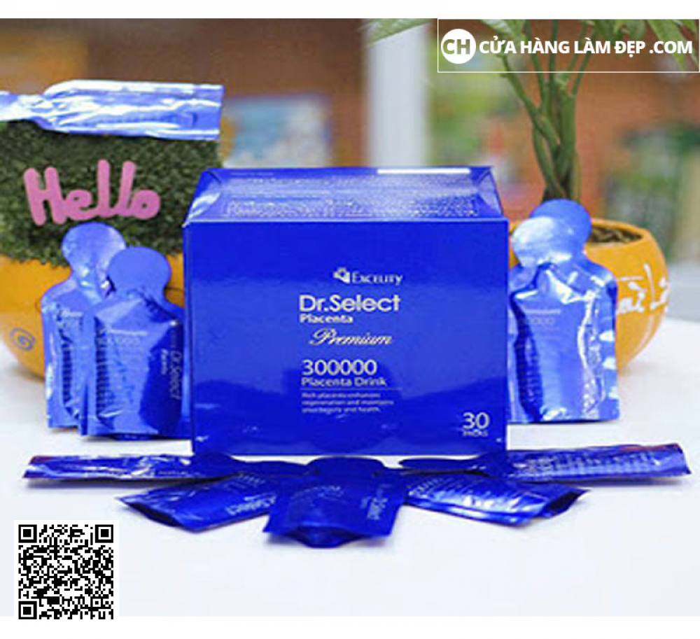 Tinh Chất  Nhau Thai Cao Cấp Dr Select Placenta Premium 300000mg (15g X 30 Gói)