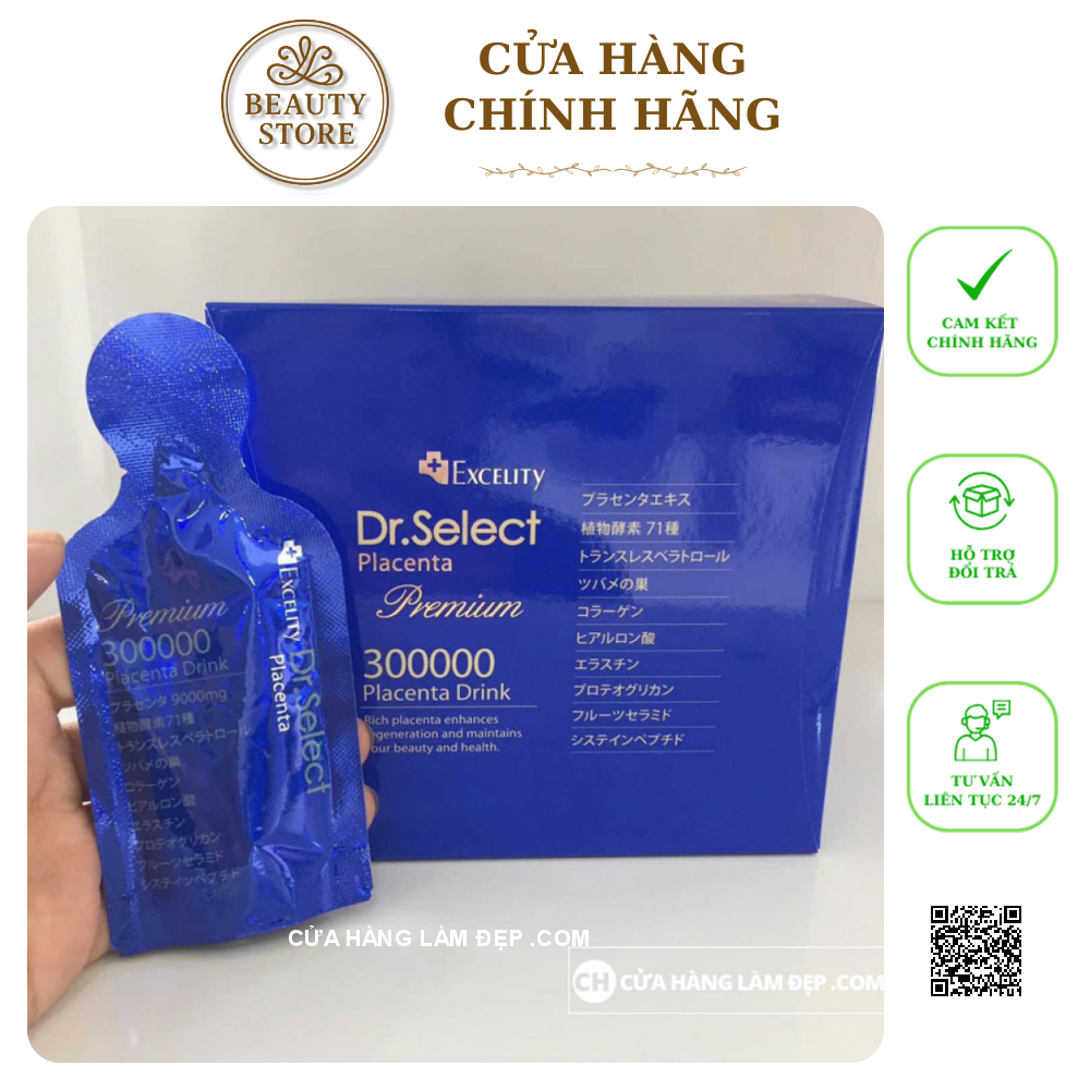 Tinh Chất  Nhau Thai Cao Cấp Dr Select Placenta Premium 300000mg (15g X 30 Gói)