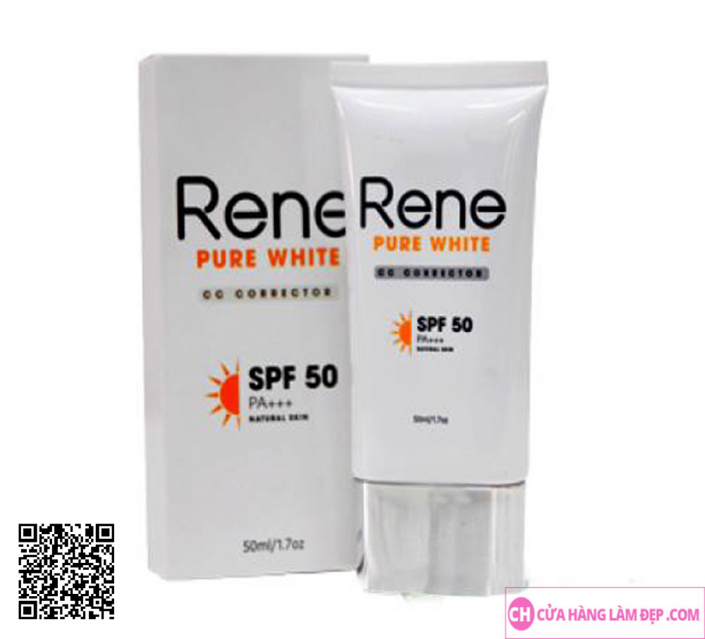 Kem trang điểm chống nắng Rene Pure White CC cream Corrector SPF50 PA+++