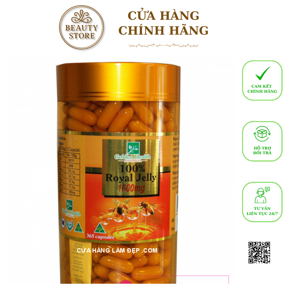 Sữa Ong Chúa Golden Health (1600mg x 100 Viên)