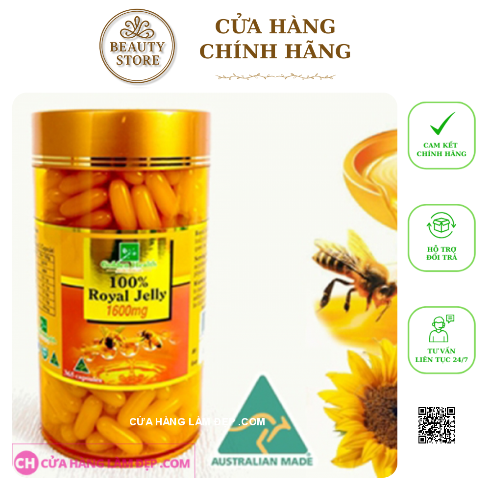 Sữa Ong Chúa Golden Health (1600mg x 100 Viên)