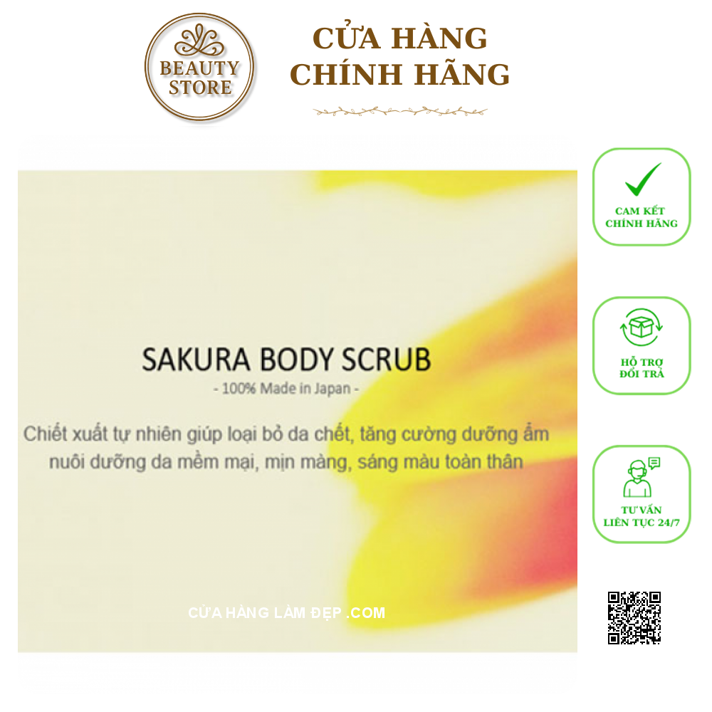 Kem Tẩy Tinh chất Chết Sakura Body Scrub