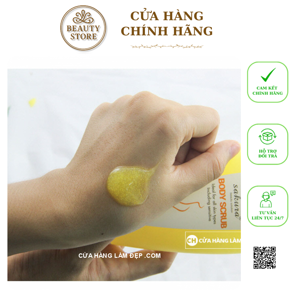 Kem Tẩy Tinh chất Chết Sakura Body Scrub