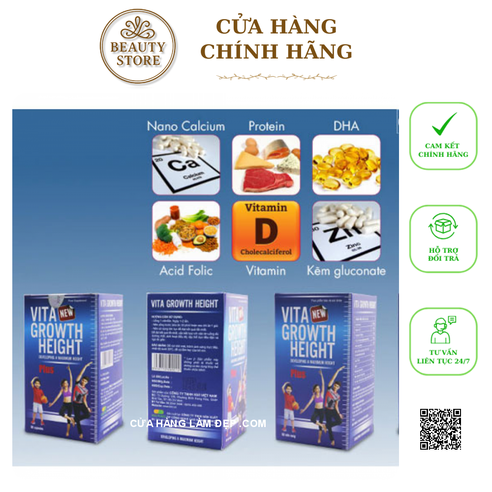 Viên Uống Tăng Chiều Cao Vita Growth Height Của Mỹ
