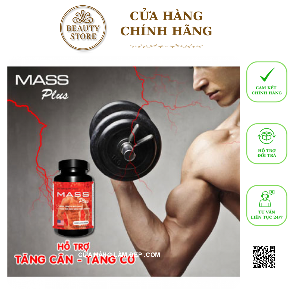 Bột Dinh Dưỡng Hỗ Trợ Tăng Cân, Tăng Cơ Mass Plus