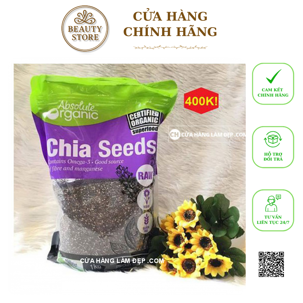 Hạt Chia Seeds High In Omega 3 Absolute Organic 1kg