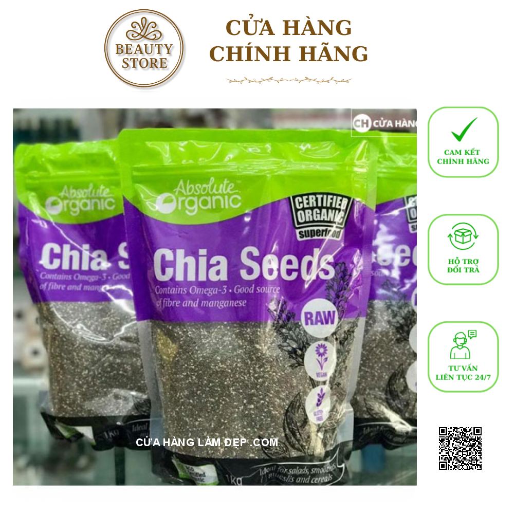 Hạt Chia Seeds High In Omega 3 Absolute Organic 1kg