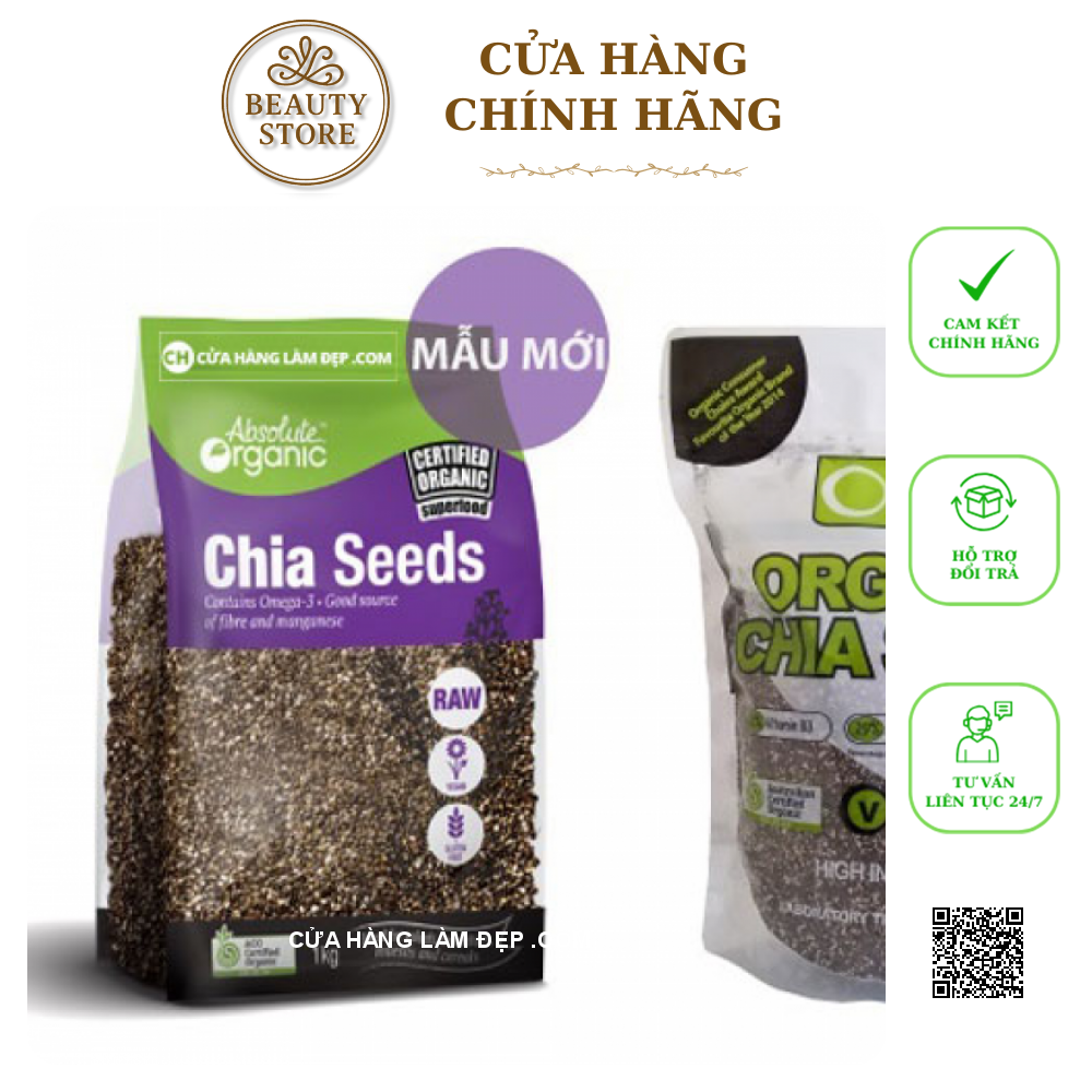 Hạt Chia Seeds High In Omega 3 Absolute Organic 1kg