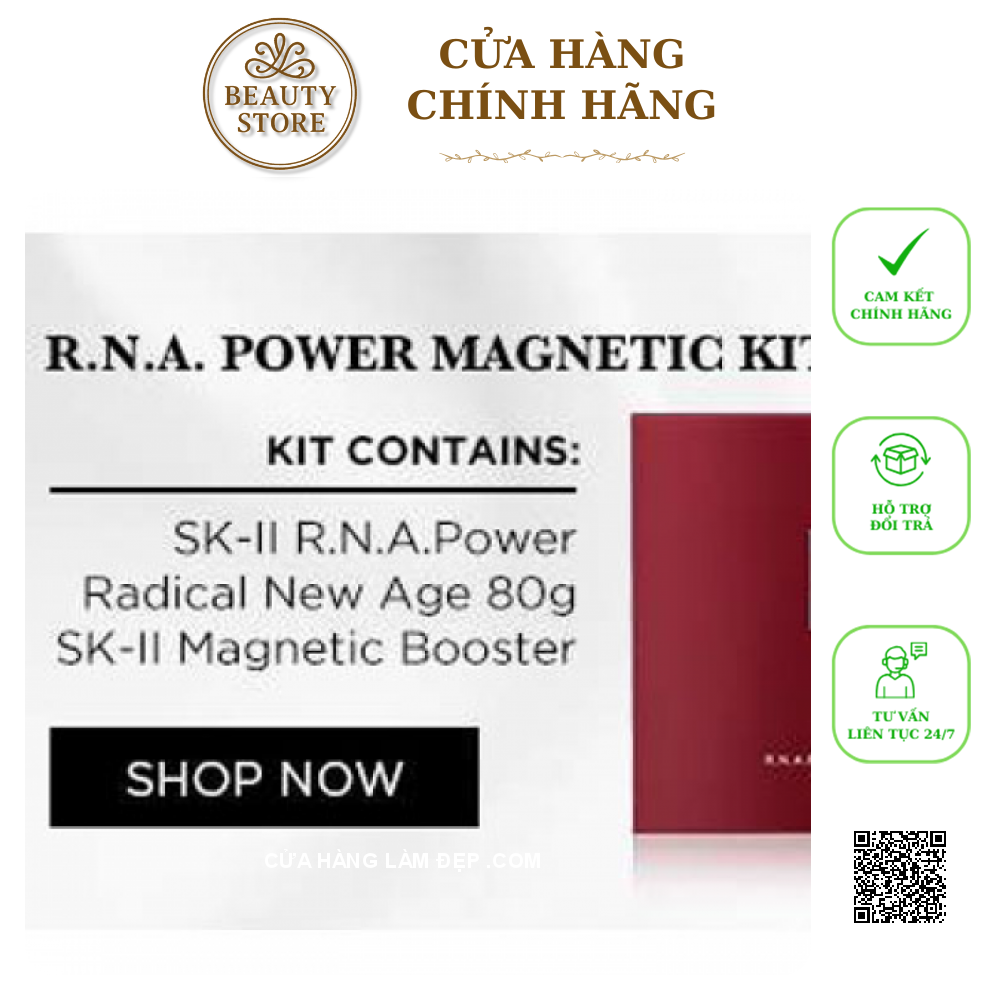 Set SK-II R.N.A Power Magnetic Booster Kit - Set Kem R.N.A 80g Và Gậy Từ Tính Siêu Thẩm Thấu