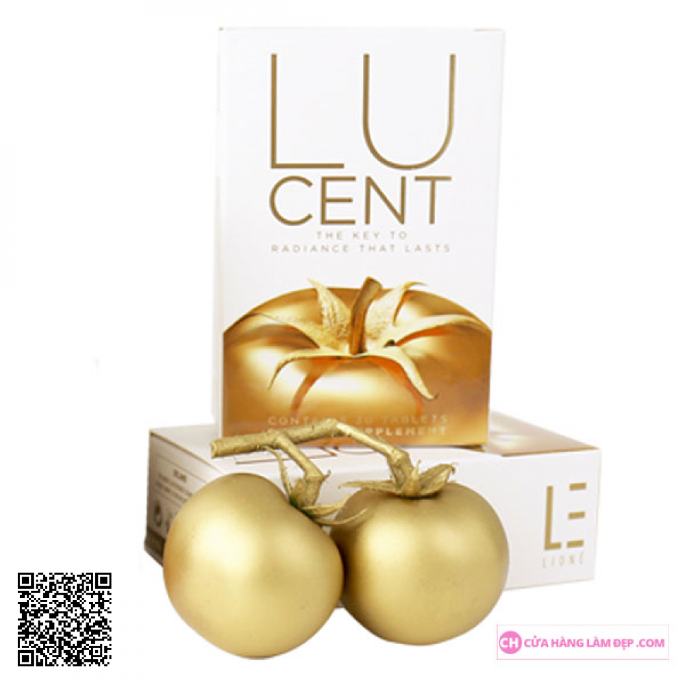Viên Uống Trắng Da Cao Cấp Cà Chua Lione Lucent Beauty In Every Tablet 30 Viên Của Mỹ  (Mẫu mới 2019)