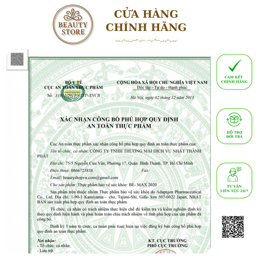 Nước Uống Đẹp Da Be-Max 2020 - Tiên dược tuổi xuân cho bạn