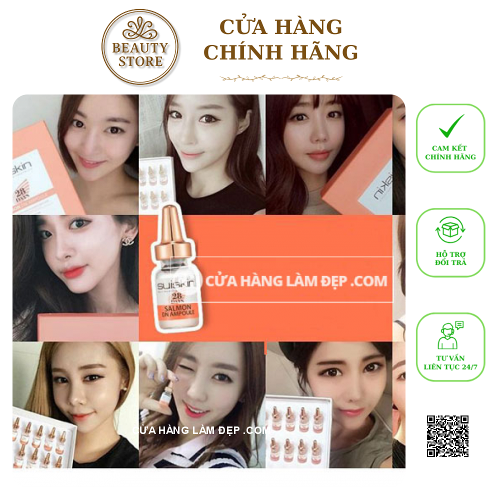 Tinh Chất Tinh chất Salmon Chiết Xuất Cá Hồi DN Ampoule Dược Mỹ Phẩm Suiskin 28 Days