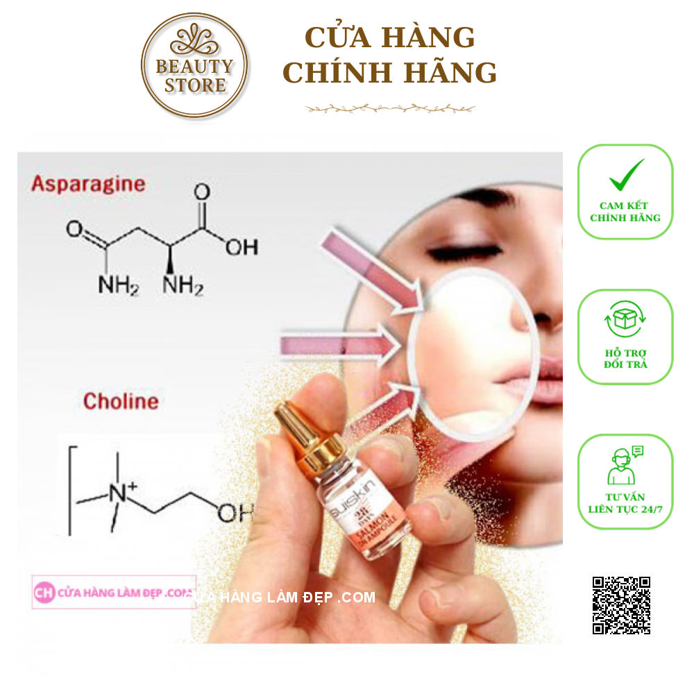 Tinh Chất Tinh chất Salmon Chiết Xuất Cá Hồi DN Ampoule Dược Mỹ Phẩm Suiskin 28 Days