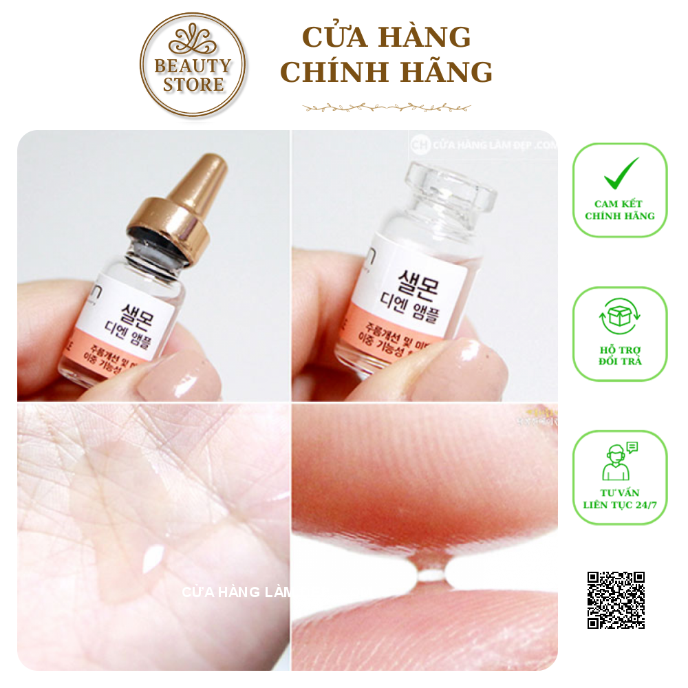 Tinh Chất Tinh chất Salmon Chiết Xuất Cá Hồi DN Ampoule Dược Mỹ Phẩm Suiskin 28 Days