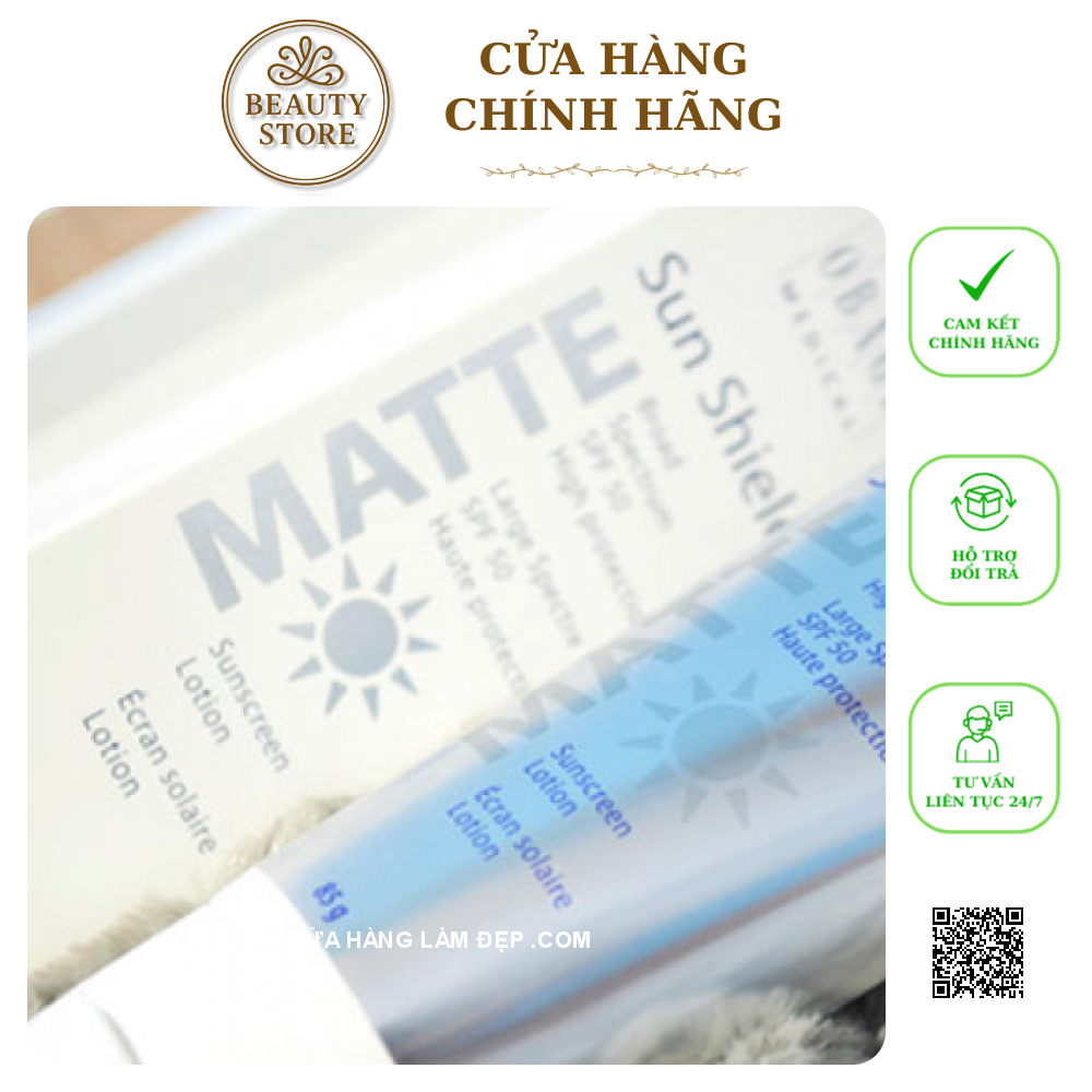 Kem hỗ trợ Hỗ Trợ Chống nắng Obagi Sun Shield Matte Broad Spectrum SPF 50