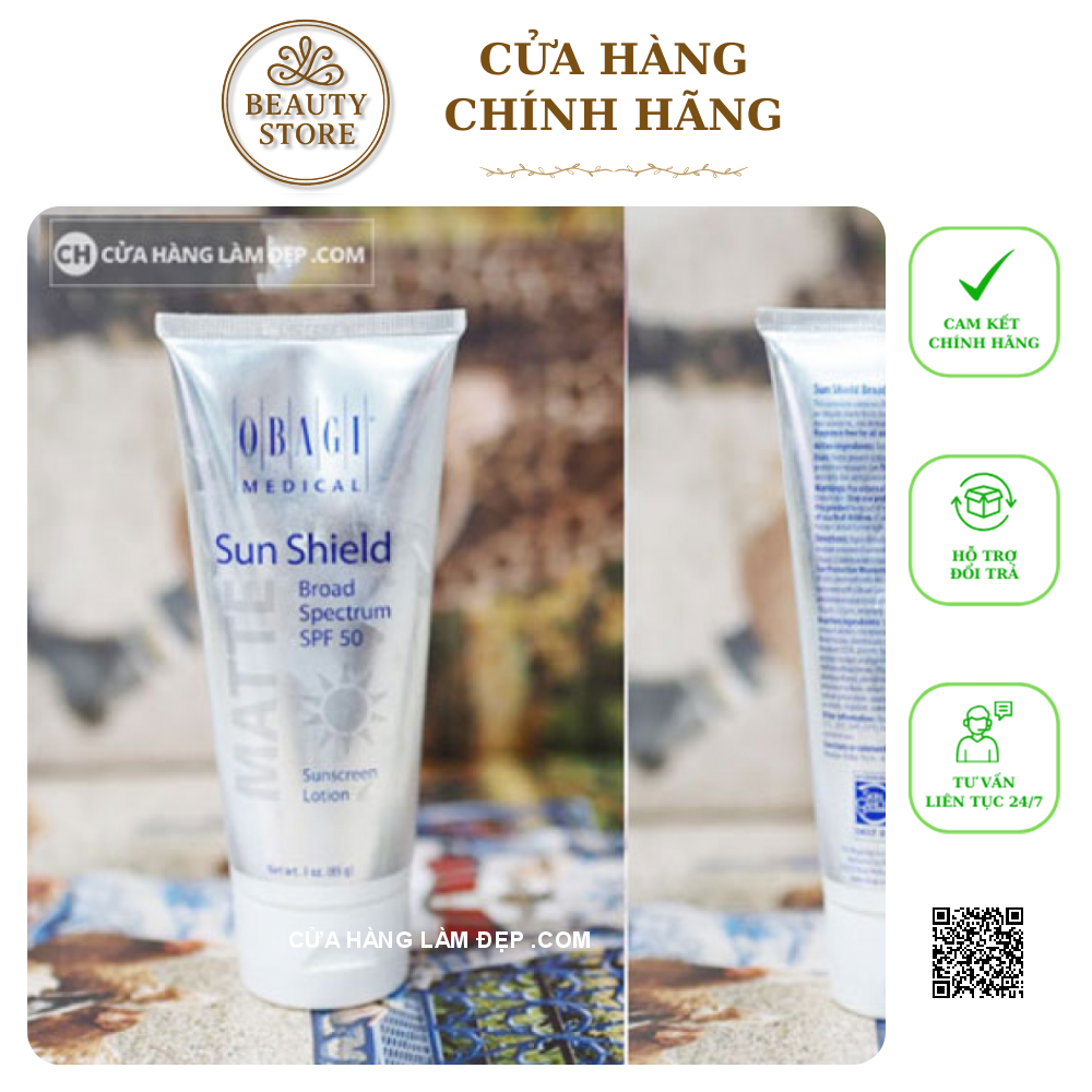 Kem hỗ trợ Hỗ Trợ Chống nắng Obagi Sun Shield Matte Broad Spectrum SPF 50
