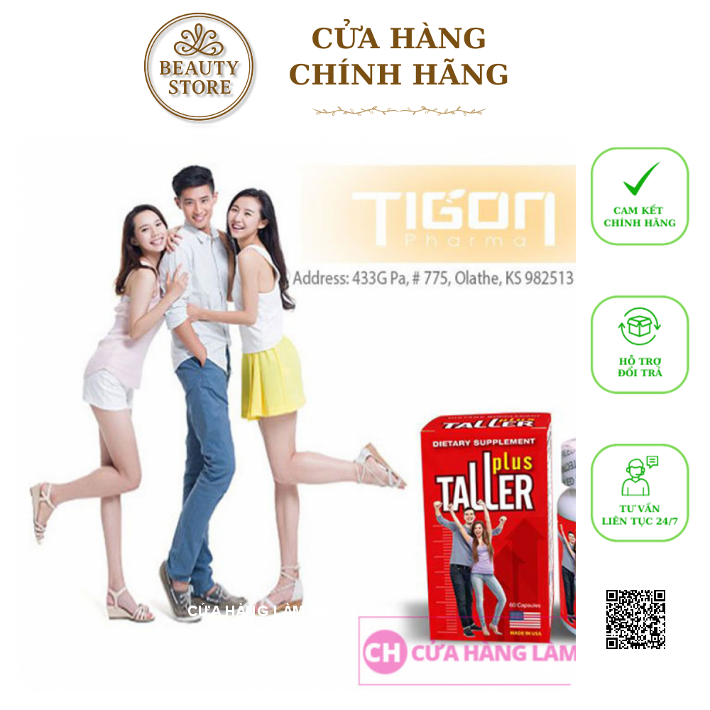 Viên Uống Tăng Chiều Cao Taller Plus 60 viên của Mỹ