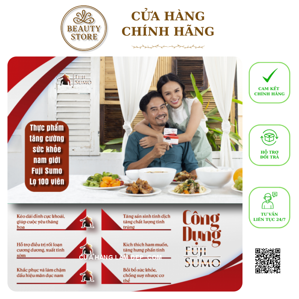 Viên Uống Tăng Cường Sinh Lực Fuji Sumo mẫu mới 2019 Của Nhật (100 Viên)