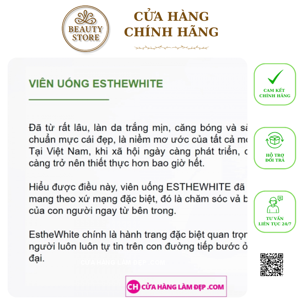 Viên Uống Trắng Da Esthewhite