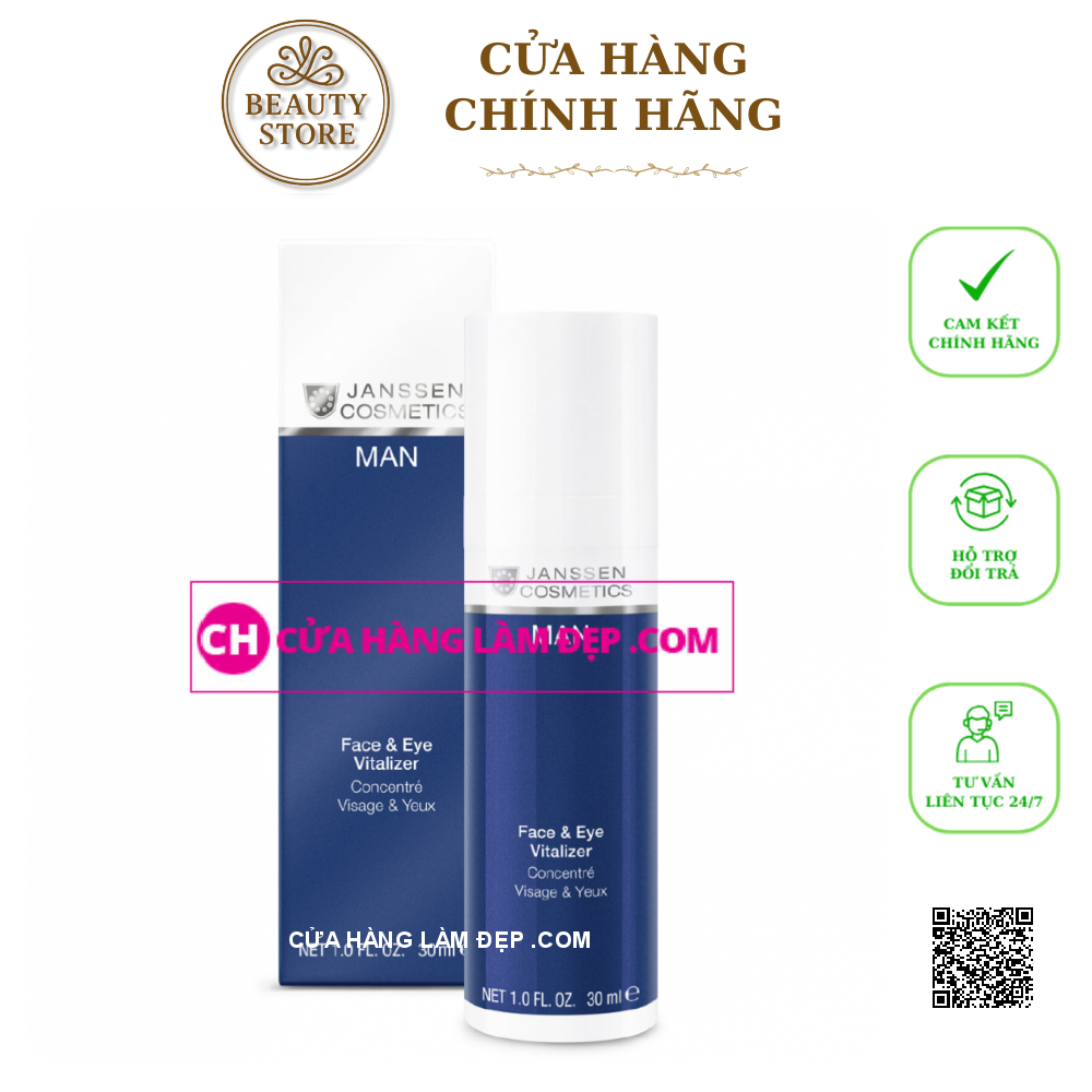 Kem Dưỡng Cung Cấp Vitamin C Cho Mặt Và Mắt Dành Cho Nam Janssen Man Face & Eye Vitalizer