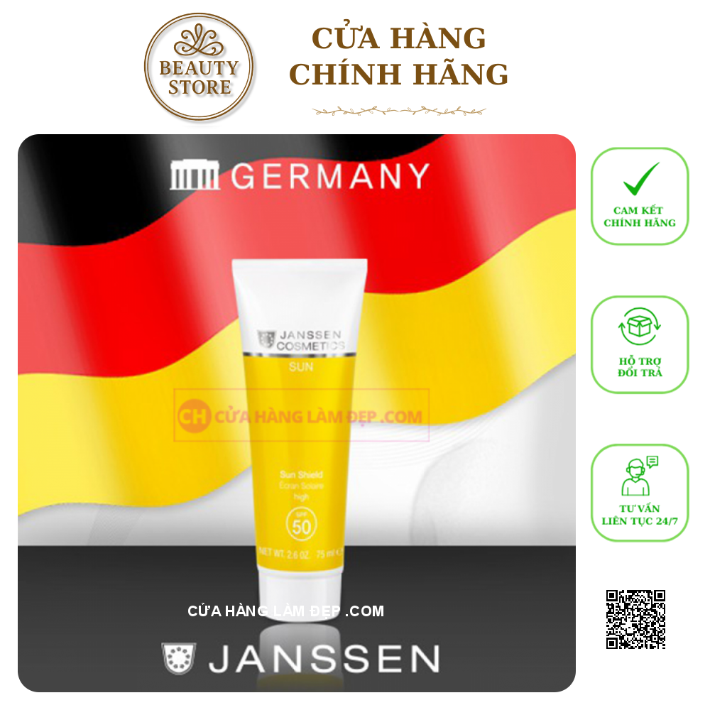 Kem hỗ trợ Hỗ Trợ Chống Nắng Toàn Thân Janssen Cosmetics Sun Shield SPF 50