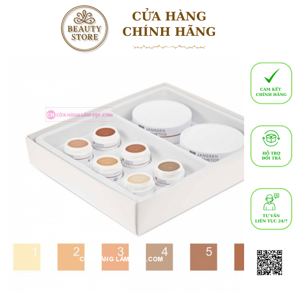 Bộ Sản Phẩm Trang Điểm 8 Món Janssen Proofessional Camouflage Set