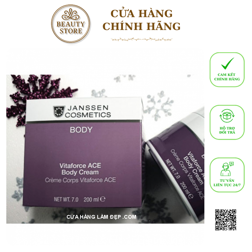 Kem Dưỡng Trắng Da Toàn Thân Janssen Vitafore C Ace Body Cream
