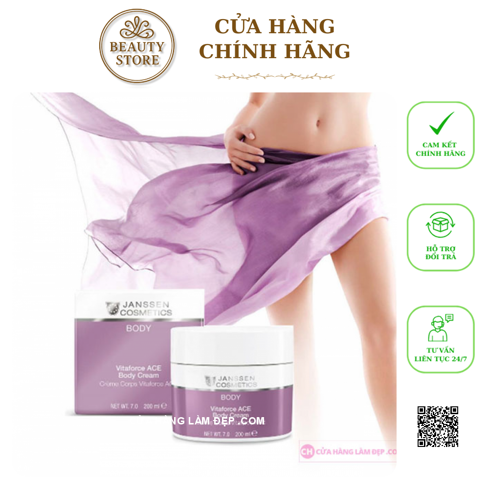 Kem Dưỡng Trắng Da Toàn Thân Janssen Vitafore C Ace Body Cream