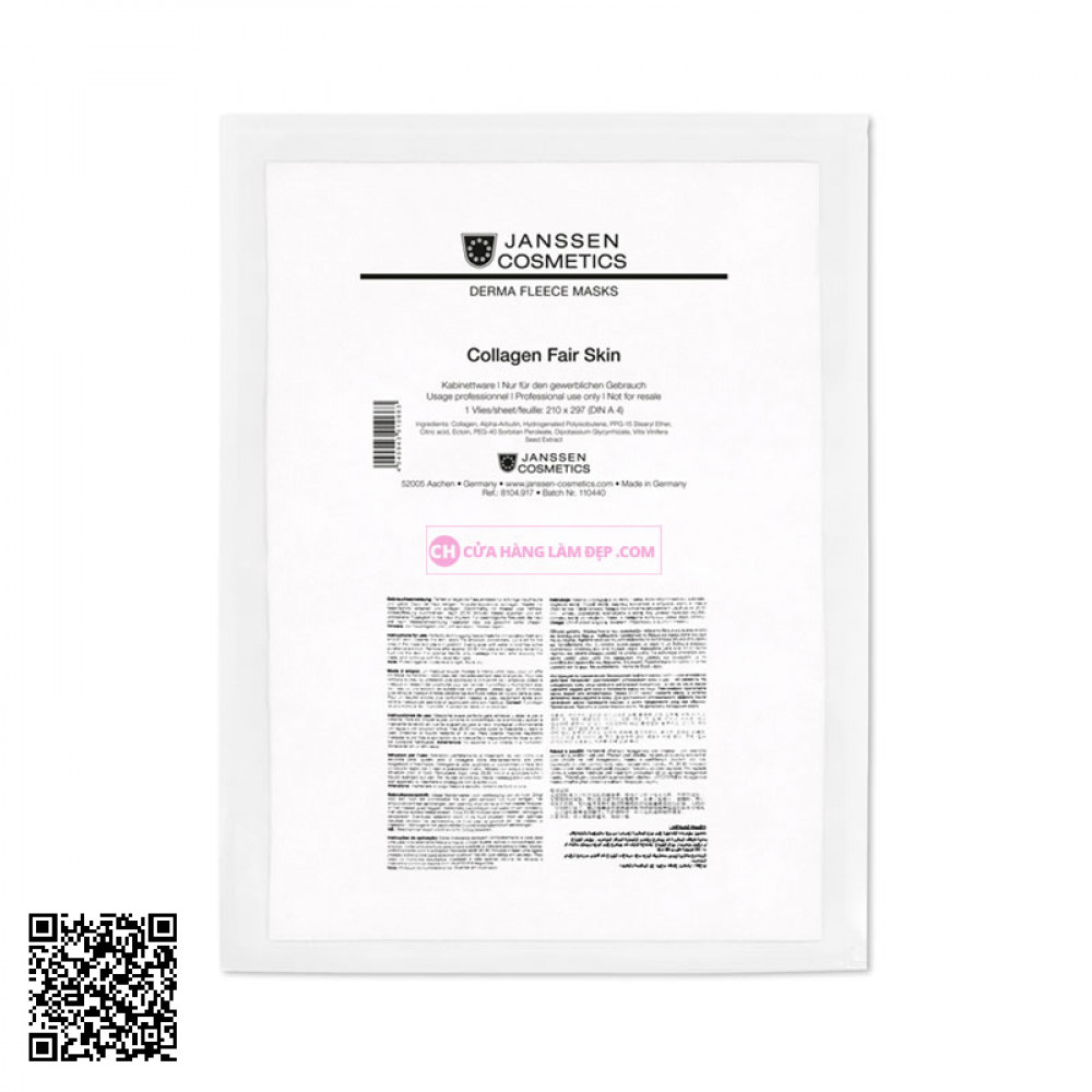 Mặt Nạ Trắng Da Janssen Dermafleece Masks Collagen Fair Skin