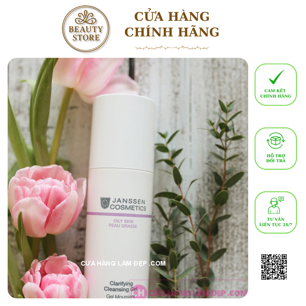 Gel Rửa Mặt Cho Da Dầu Janssen Oily Skin Clarifying Cleansing Gel