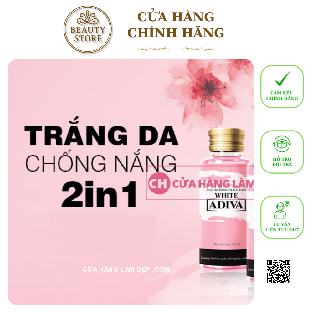 Collagen White Adiva Trắng Da Chống Nắng 2 In 1
