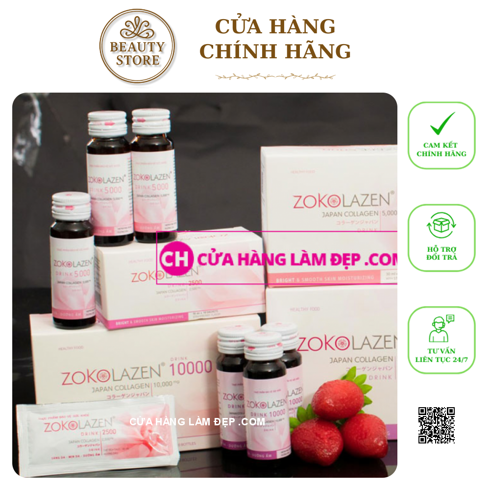 ZOKOLAZEN 2500MG COLLAGEN DẠNG NƯỚC TỪ NHẬT BẢN
